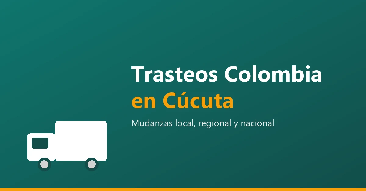 Trasteos Colombia en Cúcuta